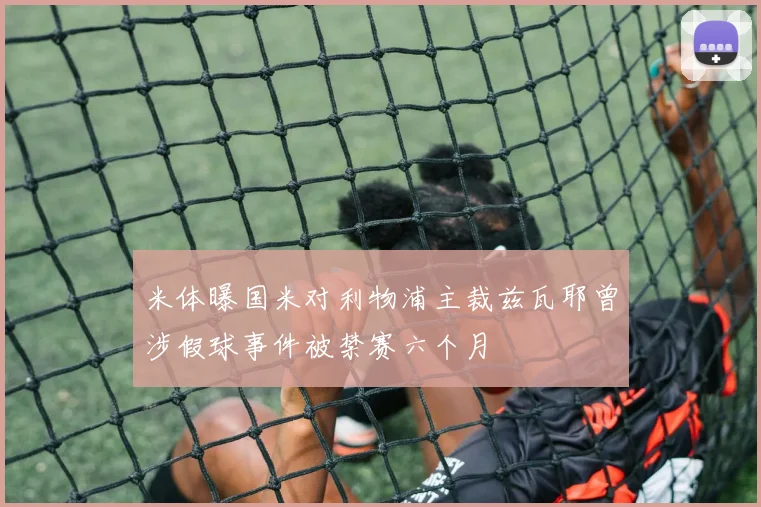米体曝国米对利物浦主裁兹瓦耶曾涉假球事件被禁赛六个月